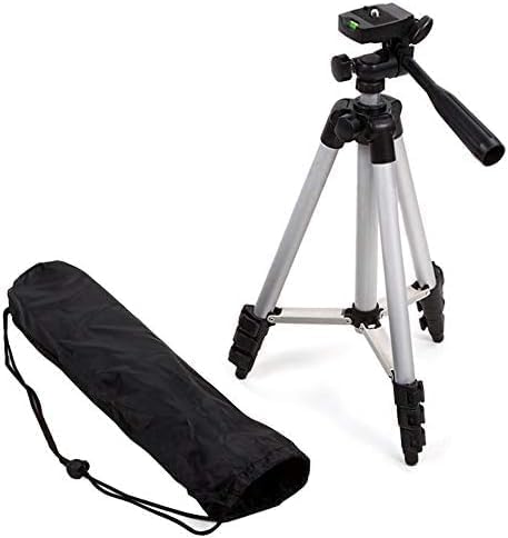 ETH-337: Black and Silver 50-Inch Camera Tripod Stand for Canon EOS Series (1100D, 500D, 550D, 600D) Image