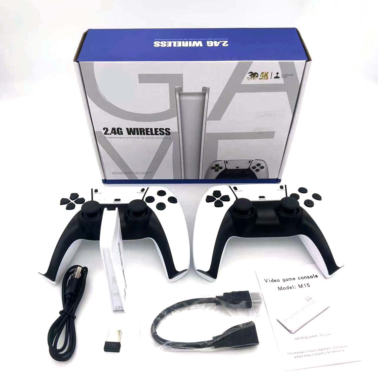 Newest 64G TV M15 Game Stick – Lite 4K Retro Game Console with 20,000 Built-In Games Image