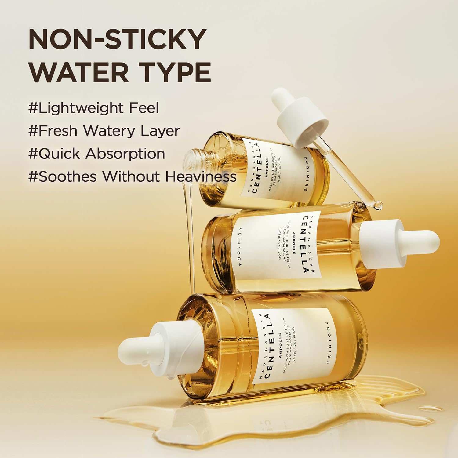 SKIN1004 Madagascar Centella Asiatica 100% Ampoule. Pure extract serum for intensely soothing sensitive & acne-prone skin. Image