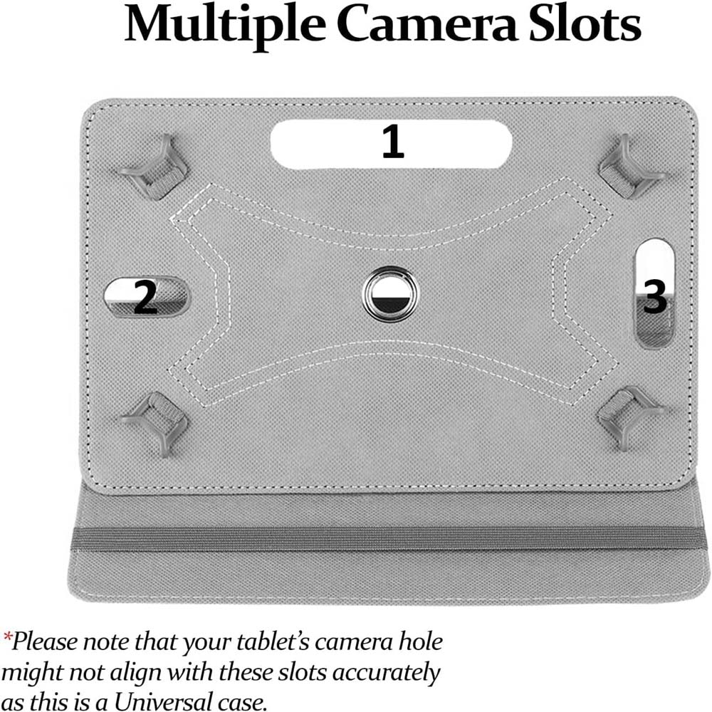 360° Rotating Case for Universal 8/9-inch. - Premium Leather Cover w/Auto Sleep/Wake & Multi-Angle Stand (Multi Colour) Image