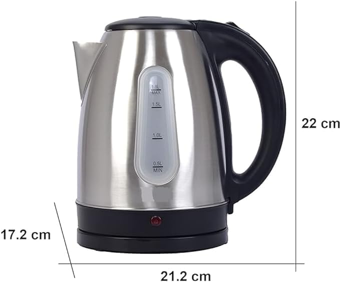 Stainless Steel Kettle – Efficient and Safe 1.8L Water Boiler for Your Kitchen Image