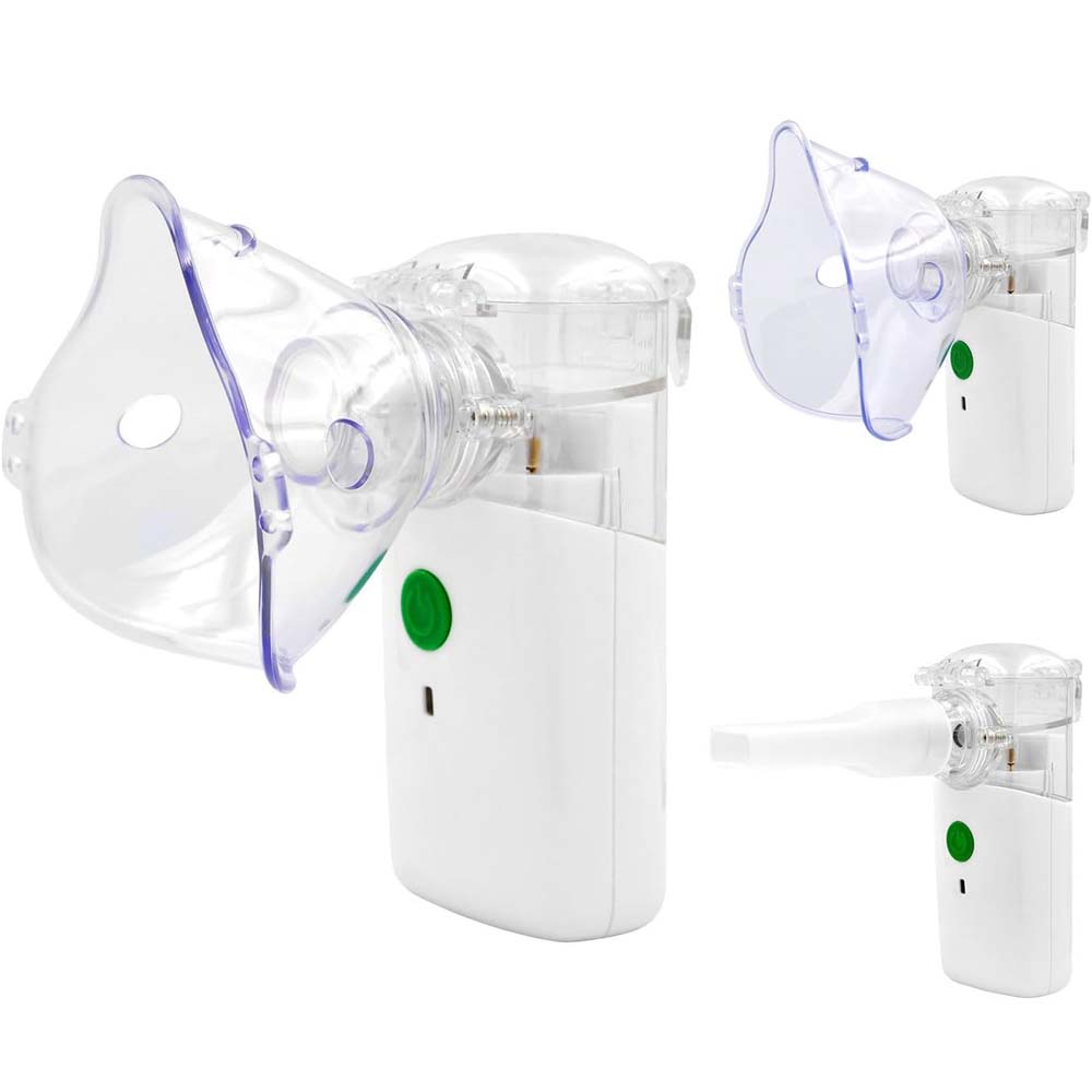 GK-101 Portable Mini Vaporizer. 3-mode handheld nebulizer & cool mist inhaler for adults & kids. Includes travel storage bag. Image