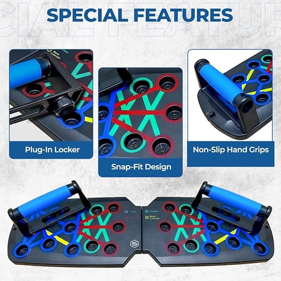 12 in 1 Compression Training Plate Machine | Body Building Tools & Workout Stands with Arch Board System for Home Fitness Training | Ideal for Men and Women Image