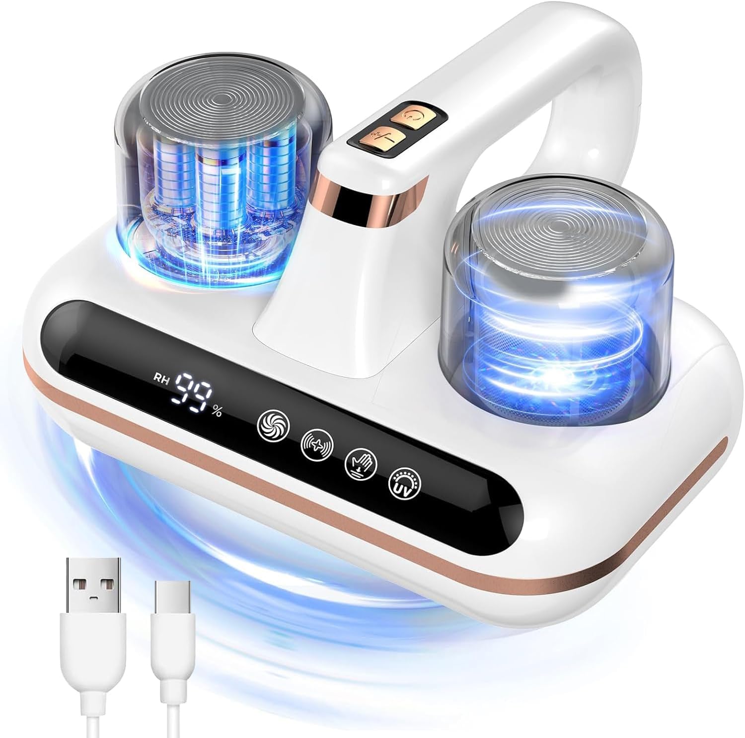Bed Vacuum Cleaner – 210ml UV Ultrasonic Cleaner for Sofas and More Image