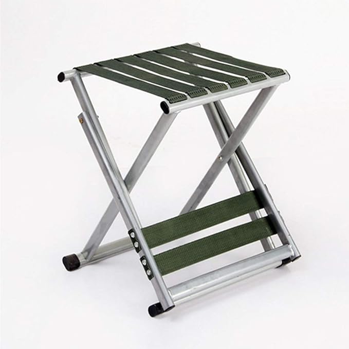 Camping Steel Pipe Folding Chair | Heavy Duty Outdoor Sports Chair with Nylon Ribbon Support Image