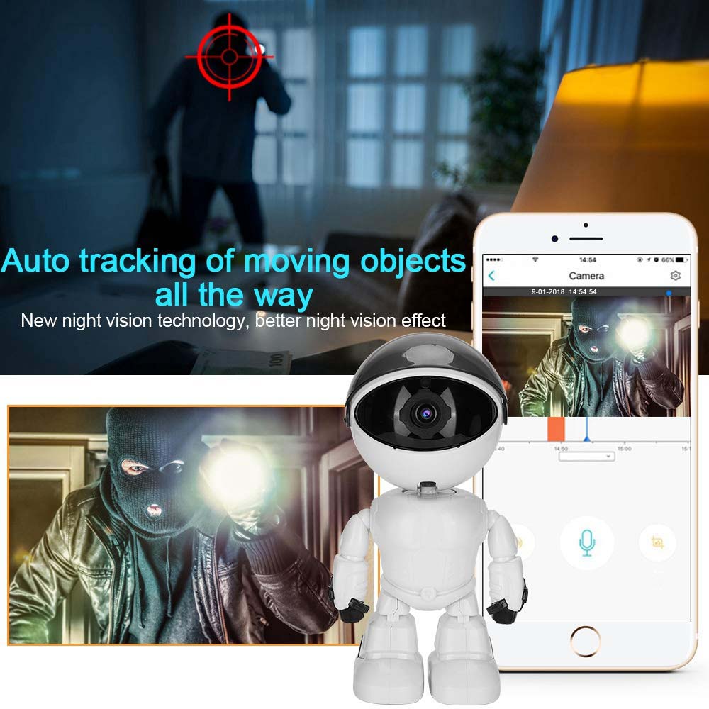 Smart Tracking WiFi Camera - 1080P Auto-Follow Baby Monitor & Home Security Cam with Phone App Image