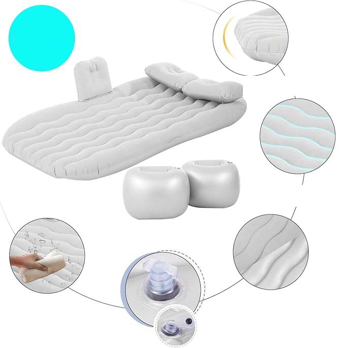 Car Air Mattress for Toyota Corolla Cross GR Hybrid | Portable Inflatable Camping Travel Bed | Comfortable Resting Mat Image