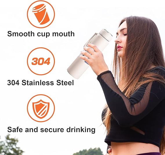 Large Capacity Stainless Steel Thermos Bottle | Vacuum Flask for Outdoor Sports | Portable Travel Mug & Coffee Cup Image