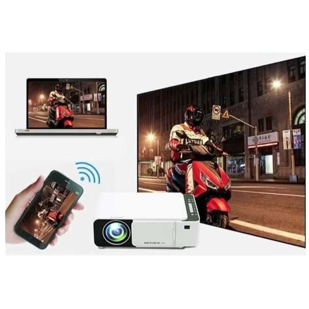 Smart 6 Full HD LED Projector | 1080P 2K 4K Portable Android WiFi Projector | 3D Home Cinema Entertainment System | Portable Cinema for Movies & Gaming Image