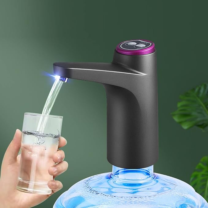 Rechargeable Electric Water Dispenser Pump | USB Powered Automatic Water Bottle Pump for 3, 4, and 5 Gallon Bottles Image