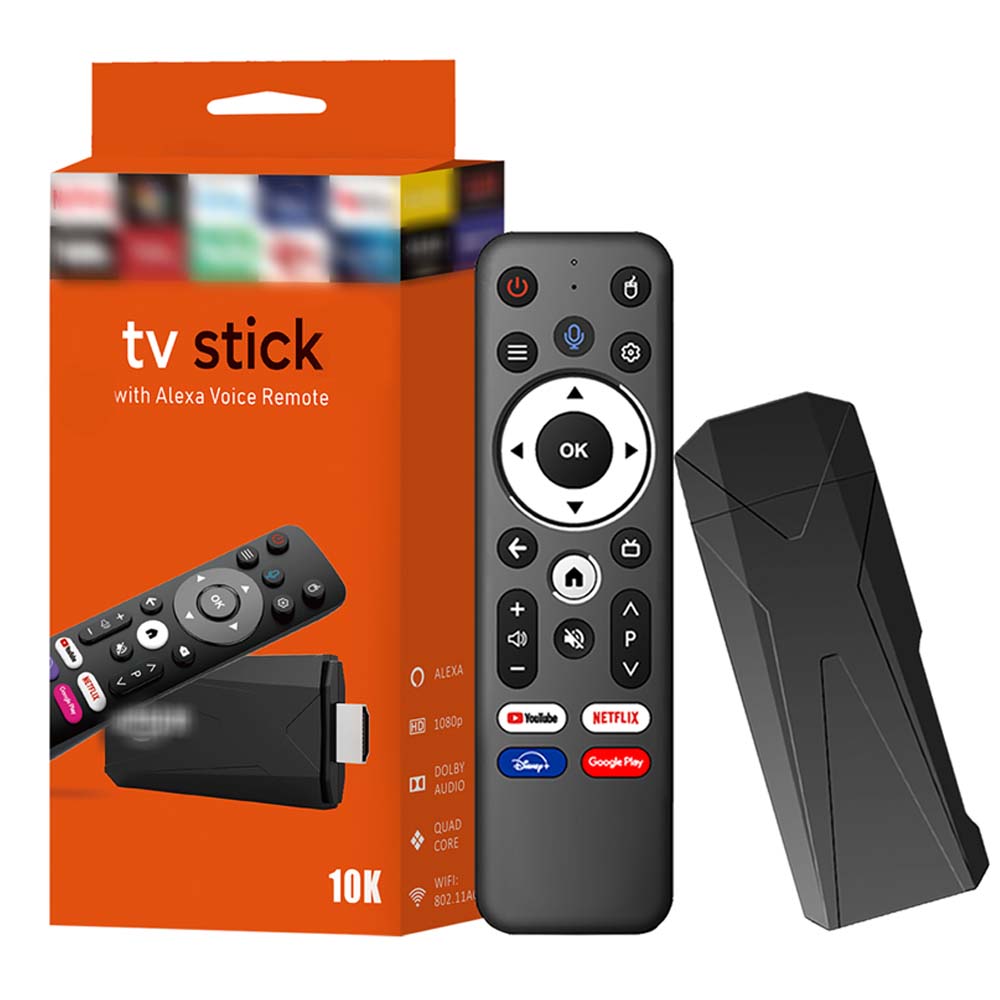 Universal TV Stick with Alcatel Voice Remote - Smart Streaming Stick for Google, YouTube, Fire TV with Voice Control Image
