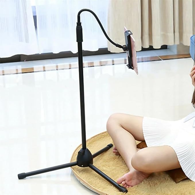 Universal Height Adjustable Mobile Phone Floor Stand Holder | Perfect for Every Mobile Device | Hands-Free Convenience Image