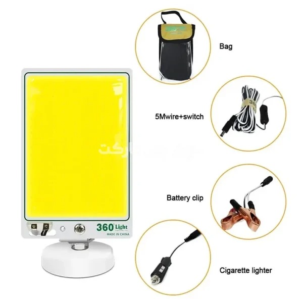 TM-25 360 Light Mini Size Lantern | LED Camping Pocket Light | COB Outdoor Hiking, BBQ, Car Repairing Lamp Image