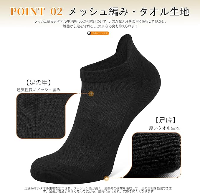 8 Pairs Men's Breathable Cotton Ankle Socks - Lightweight & Comfortable for Spring/Summer/Fall (Black) Image