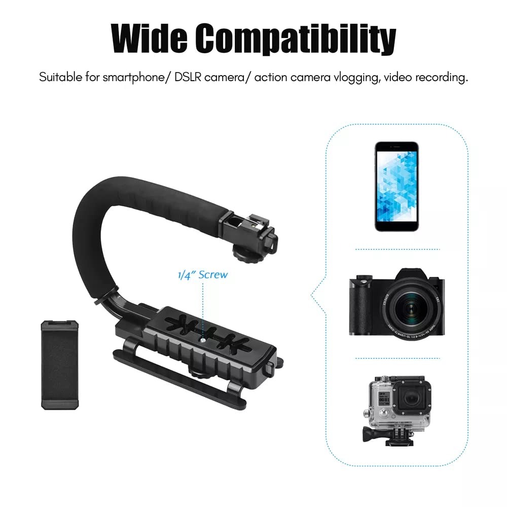 AY-49U U-Shaped Video Making Handheld Stabilizer Kit – Camera Gimbal for Smooth Filmmaking Image