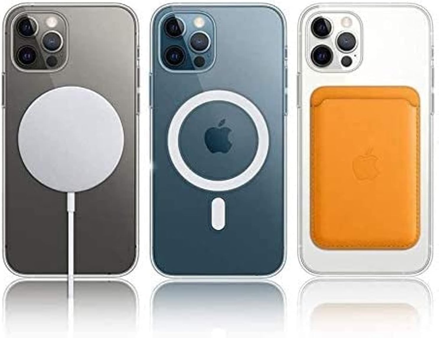 MagSafe Compatible Magnetic Phone Case with Camera Control | Military-Grade Shock Protection for iPhone 13, 13 Mini, 13 Pro, 13 Pro Max – Includes Free Screen Protector Image