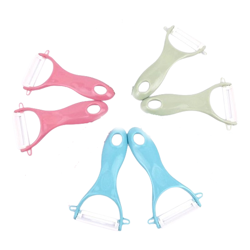 Ceramic Peeler & Sharp 'Y' Paring Knife Set | Assorted Colors | Pack of 6 Image
