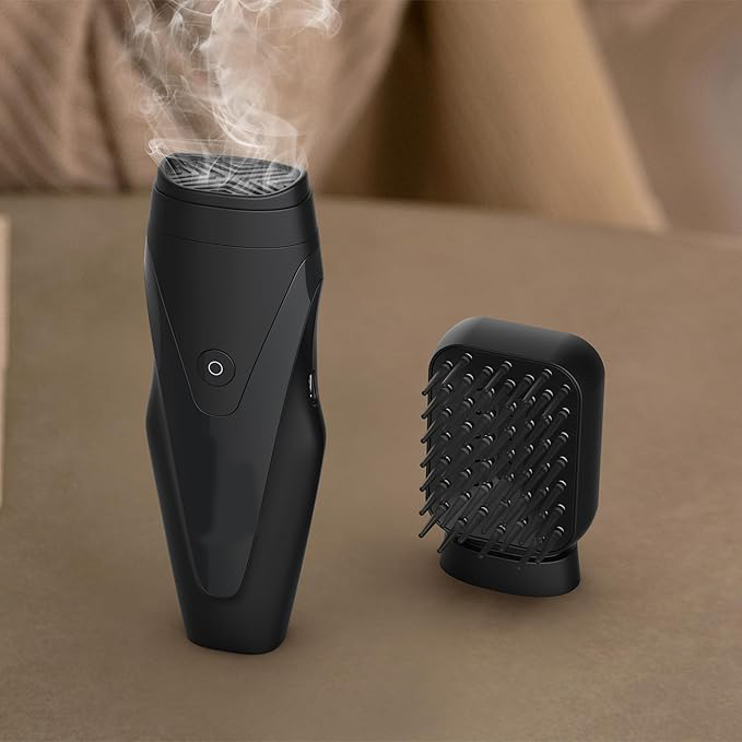 Electric Comb Incense Burner | Oud Arabic Comb Hair Bakhoor Burner for Aromatic Styling | Black Image