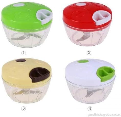 Easy Spin Cutter Hand Chopper | The Ultimate Onion, Garlic, and Vegetable Cutter | Effortless Manual Food Chopper for Quick and Easy Meal Prep Image