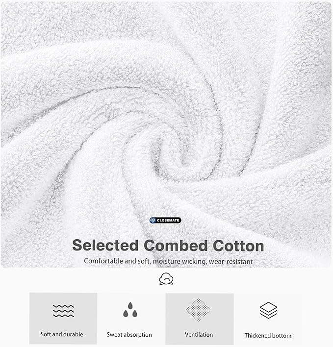 8 Pairs Men's Breathable Cotton Ankle Socks - Lightweight & Comfortable for Spring/Summer/Fall ( White) Image