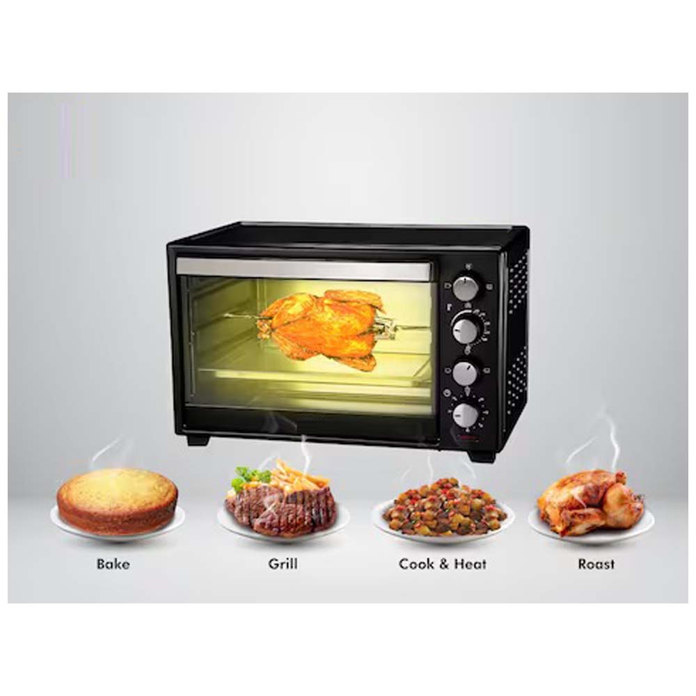 55L Electric Countertop Oven OE-1419 w/ Rotisserie & Convection - Auto Shut-Off, Stainless Steel Heating for Baking/Toasting/Broiling Image