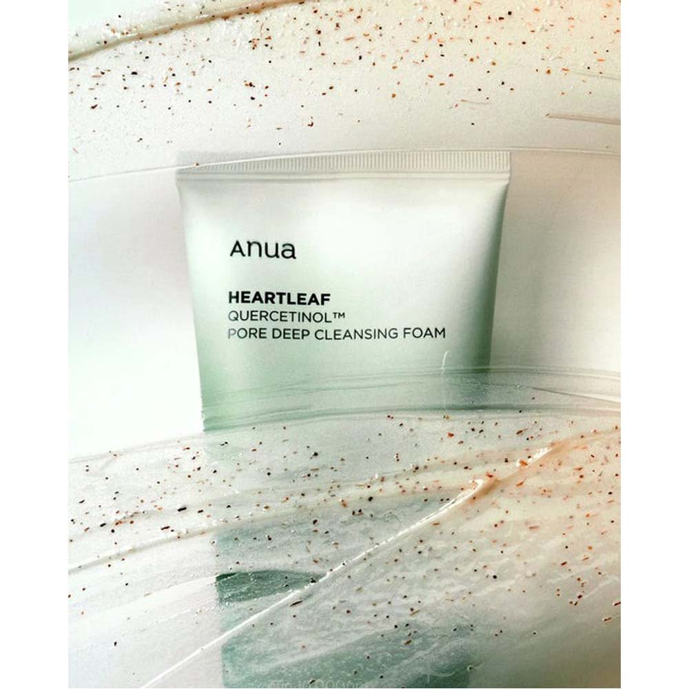 ANUA Heartleaf Quercetinol Pore Cleansing Foam - Deep Cleansing & Moisture Balance for All Skin Types, 150ml Image