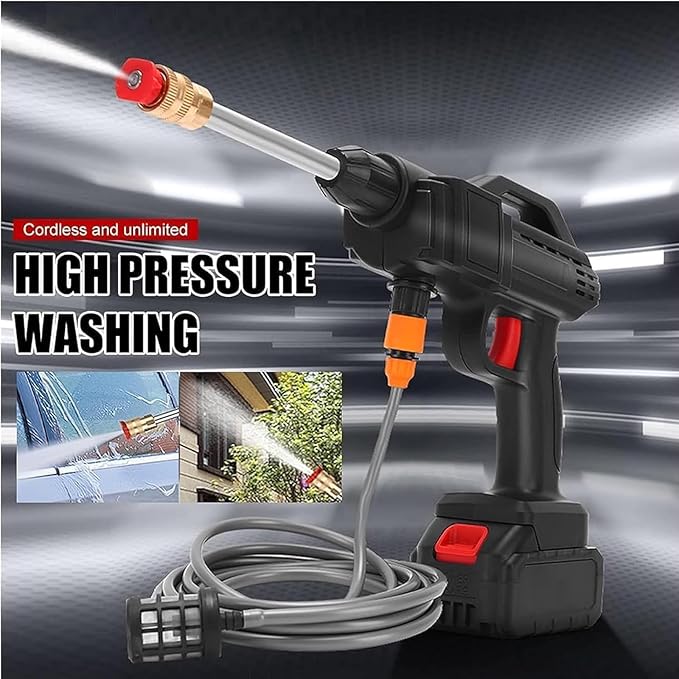 Hydrowasher - Ez Jet Cordless Power Washer | 6-in-1 High Pressure Wireless Car Washer Water Gun Image
