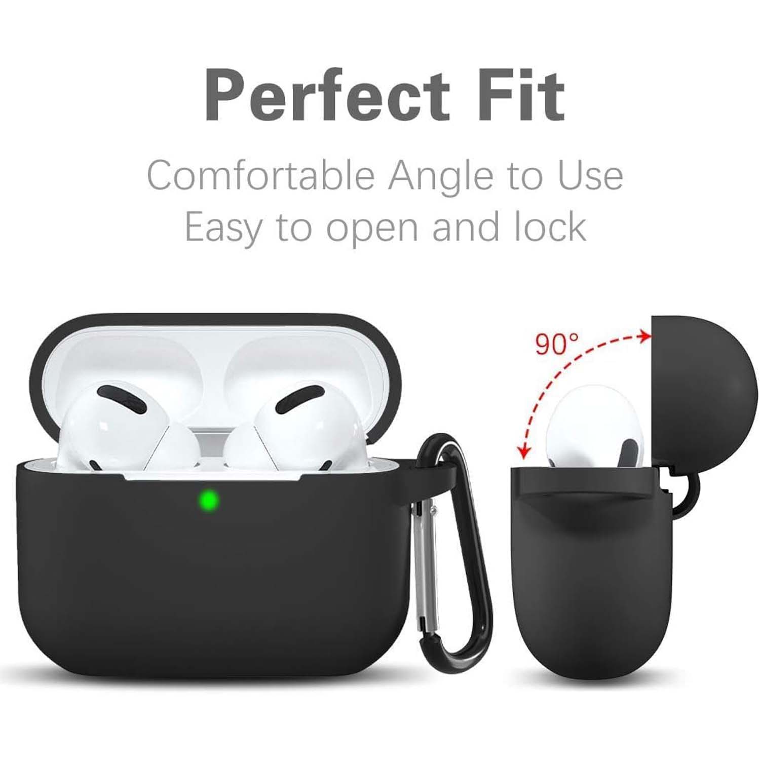 Silicone Case for AirPods Pro 3 (2025). Protective skin with keychain neck, shockproof & wireless charging supported. Multi-color. Image