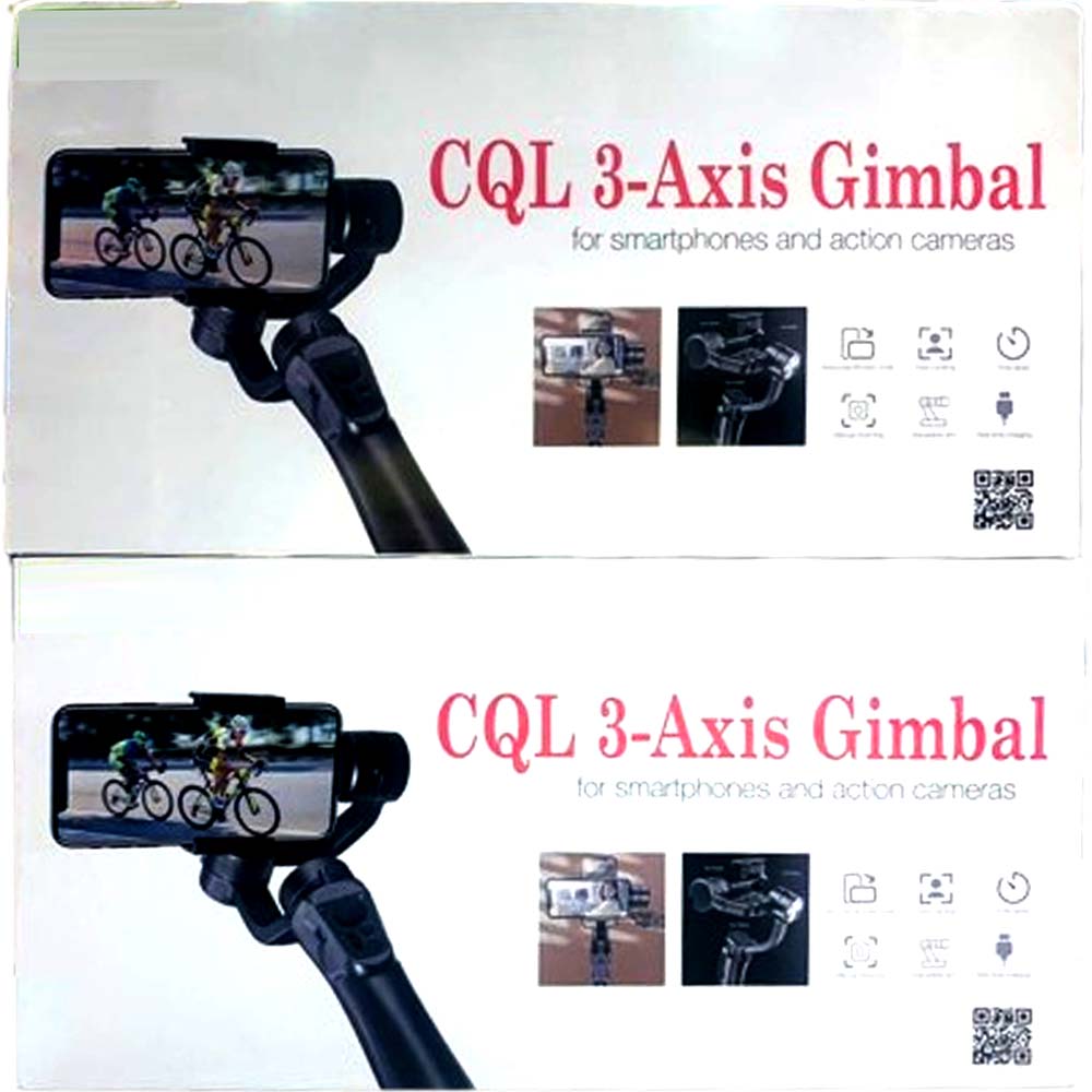 CQL 3-Axis Gimbal Stabilizer for Smartphones & Action Cameras | Precision Stabilization, Durable Design, Universal Compatibility Image