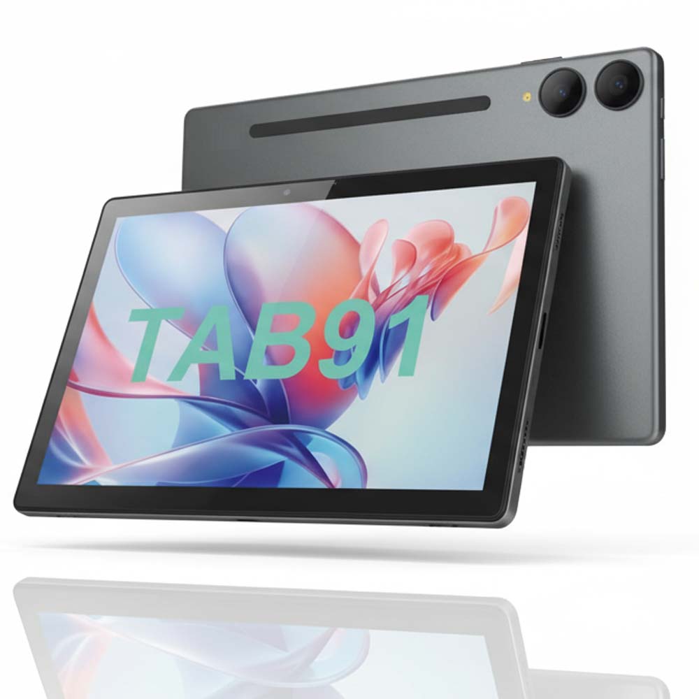 Tab 91 10.1-inch Android Tablet. Octa-core processor, 8MP+13MP cameras, 5000mAh battery & Android 15 for smooth performance. Image
