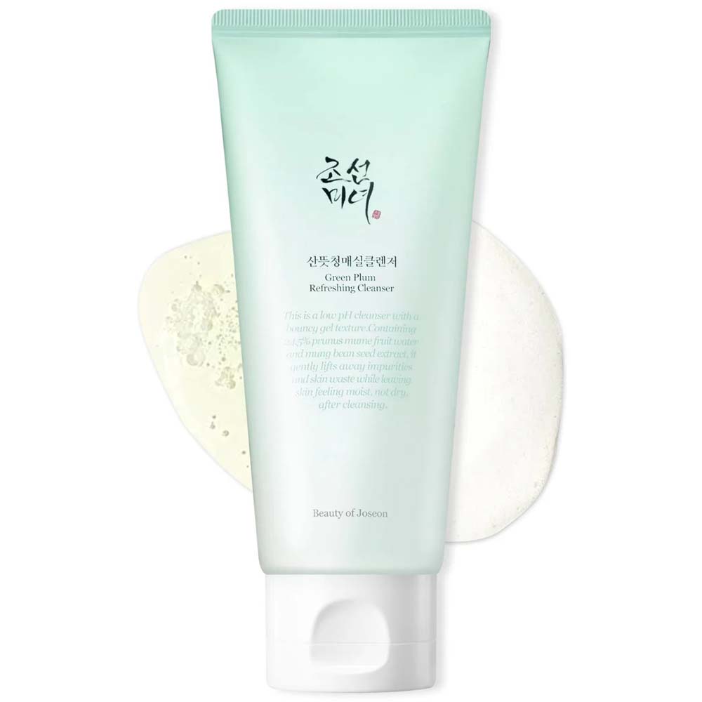 Beauty of Joseon Green Plum Refreshing Cleanser - 100ml Low pH Gel Face Wash with AHA & Green Plum Extract Image