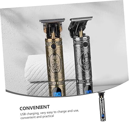 USB Rechargeable Electric Barbershop Hair Clipper | Digital LCD Professional Hair Trimmer Image