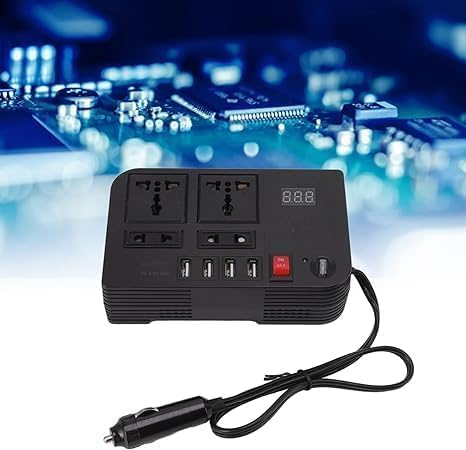 300W Car Inverter | Advanced 12V DC to AC Vehicle Transformer | Power Tablets, Laptops, and More On the Go Image
