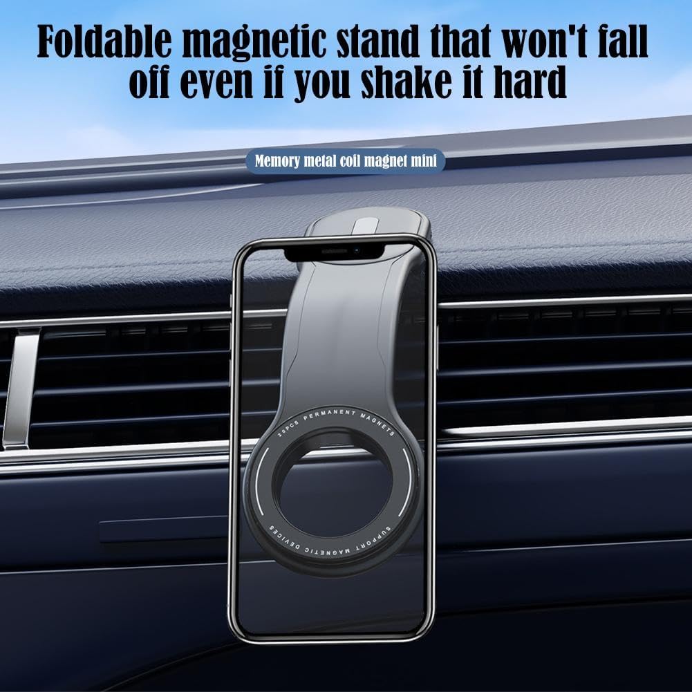 Magnetic Phone Holder Base for Car, 2024 New Magnetic Phone Bracket, Secure and Convenient Dashboard Phone Holder with 360° Adjustable Magnetic Phone Mount Compatible for All Smartphones Image