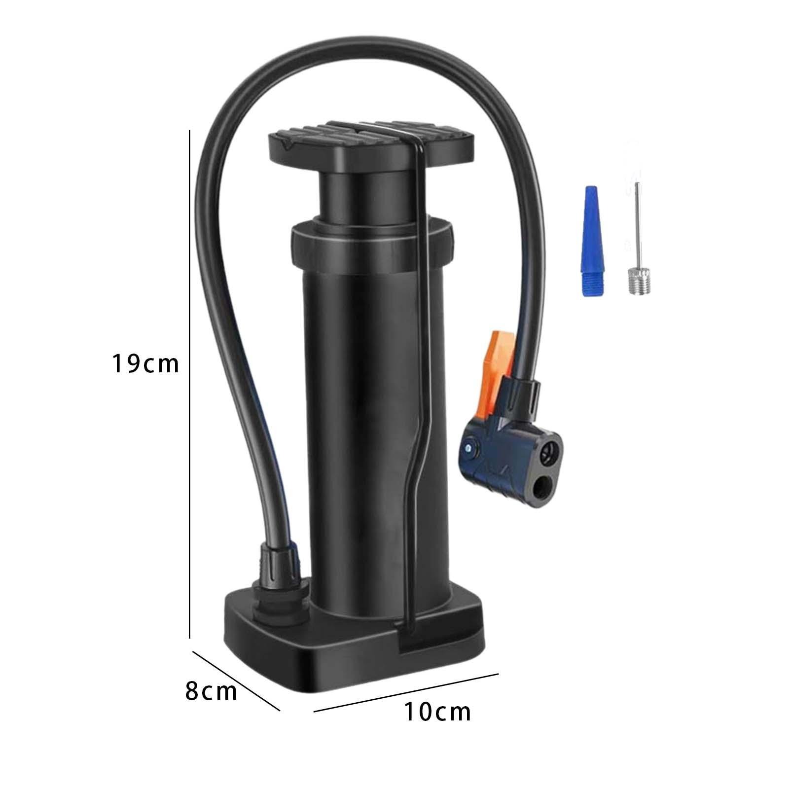 Portable Mini Foot Pump for Bikes, Motorcycles, and Electric Cars | High-Pressure Aluminum Alloy Air Inflator with Foot Pedal | Compact and Durable Design | Ideal for Bicycles, Motorcycles, and Outdoor Use Image