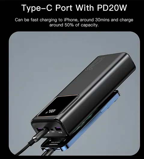 P30 20000mAh Fast Charging Power Bank – Reliable Portable Charger for All Devices Image