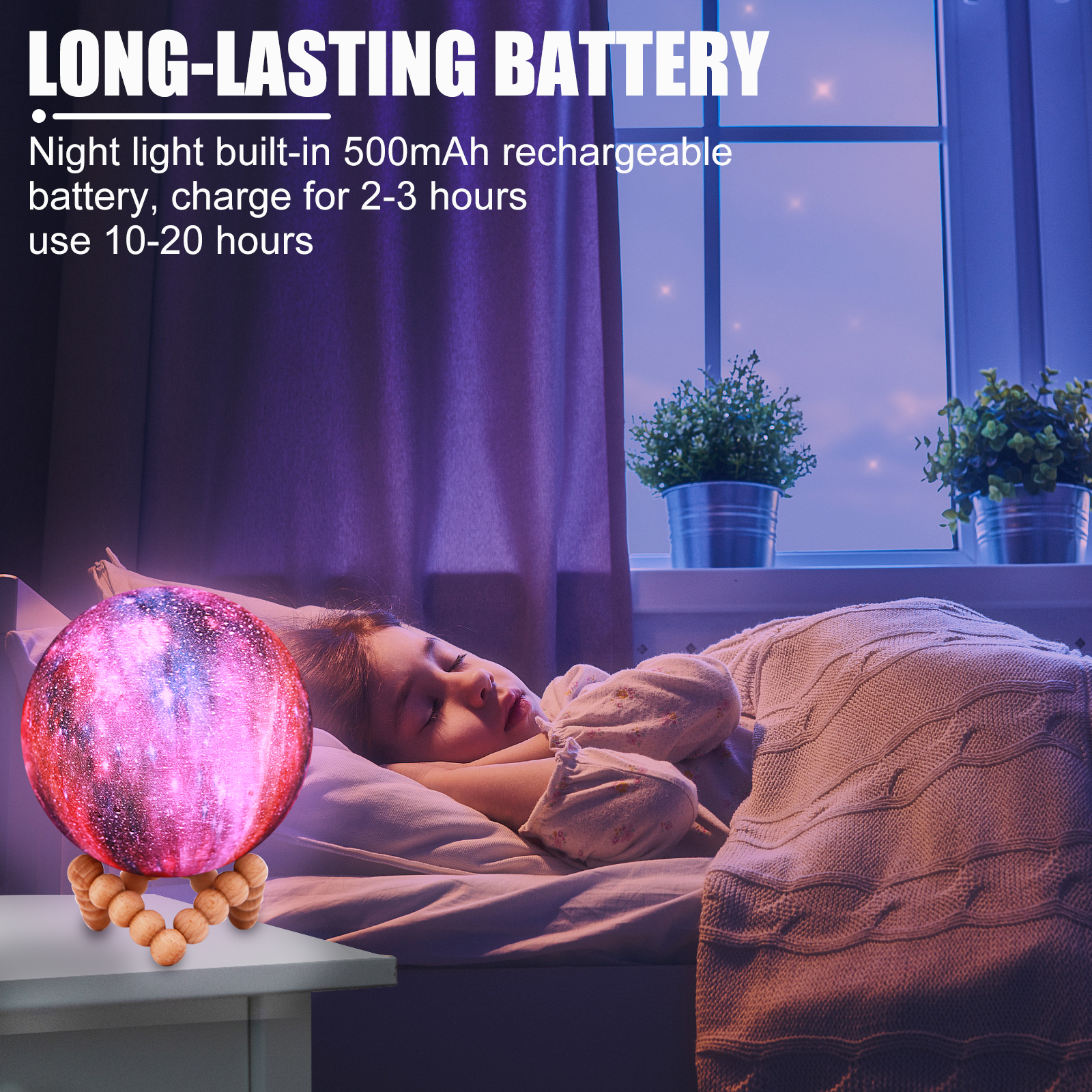 Space Moon Star Light LED | Custom 8-20CM 3D Christmas Gifts | Night Lamp for Kids & Room Decor | Colorful Modern Lighting for Children’s Rooms Image