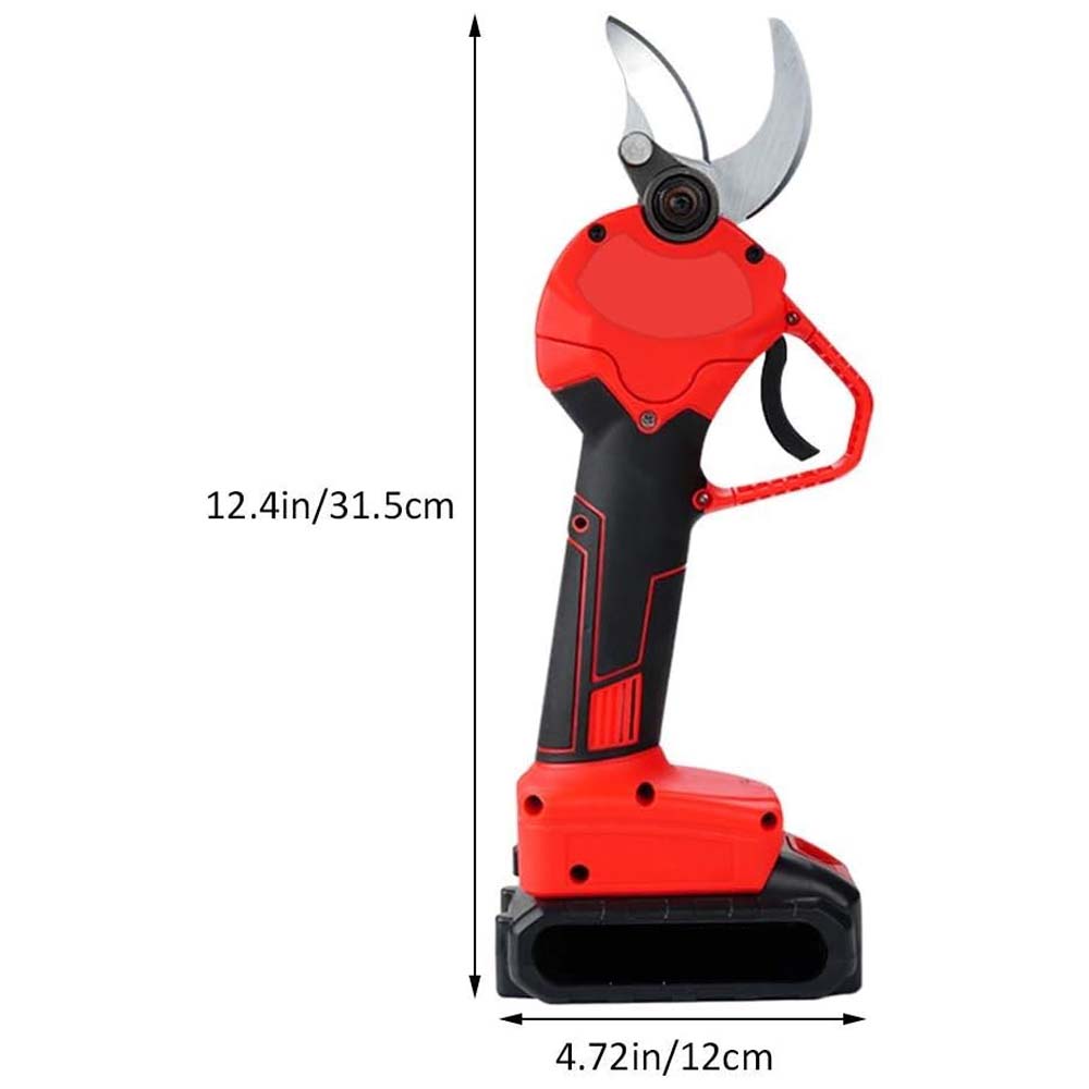 Cordless Electric Pruning Shears - Garden Tree Branch Pruner with 30mm Cutting Diameter, 2 Rechargeable 2Ah Lithium Batteries, 6-8 Working Hours, Ideal for Fruit Tree Branches Image