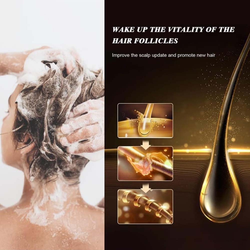 Karseell Hair Repair Set: Shampoo, Conditioner & Maca Collagen Mask with Argan Oil for dry, damaged hair. Restorative care. Image