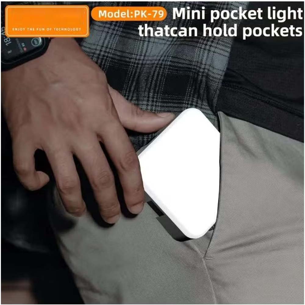 PK79 Mini LED Video Light - 6000K Dimmable 5.5W Fill Lamp with Universal Mount for DSLR, Phone & Laptop Image