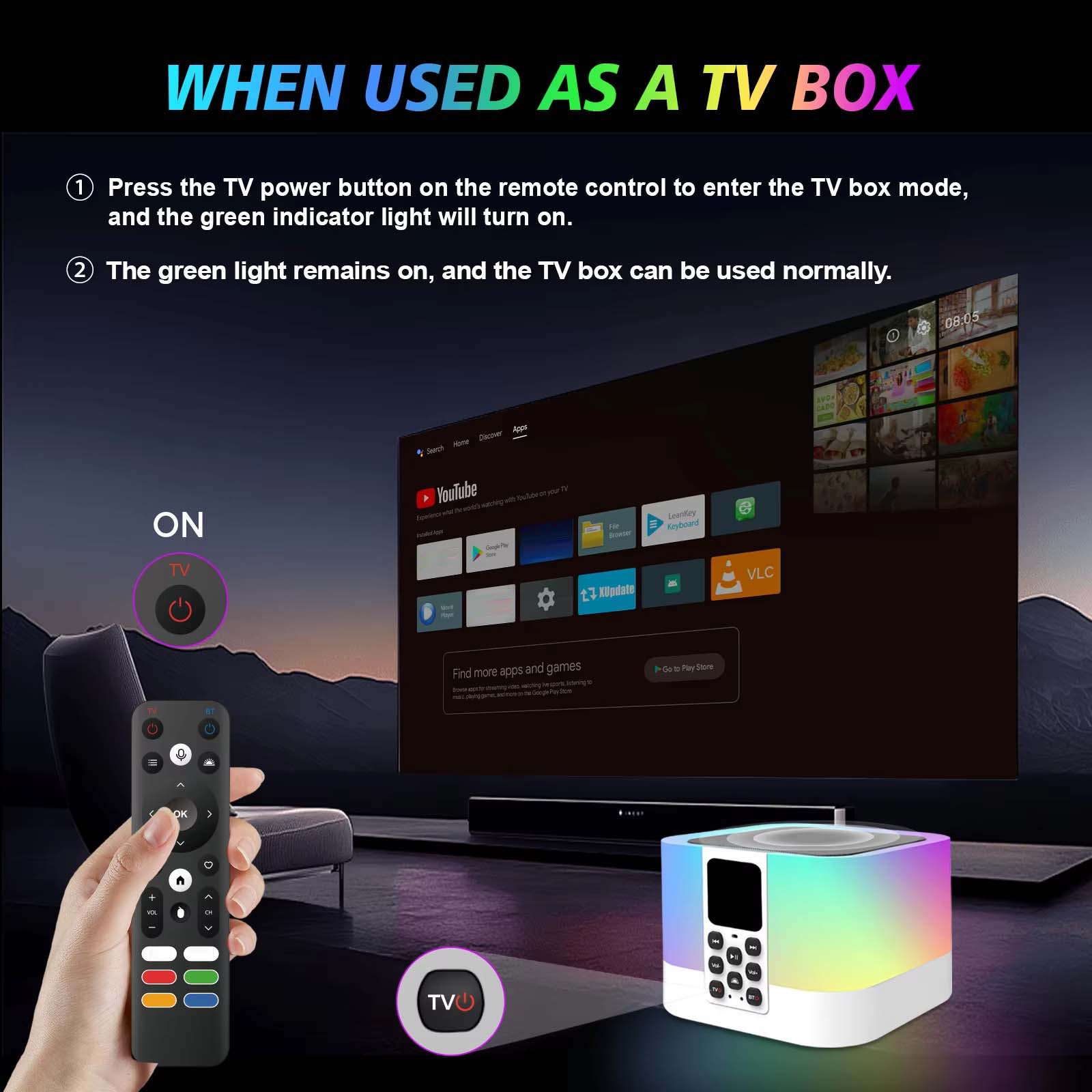 Z1 MIX ATV Android 13 TV Box - 8K/4K HDR, BT5.0 Voice Remote, 2GB/16GB - Ultimate Smart Streaming Media Player Image