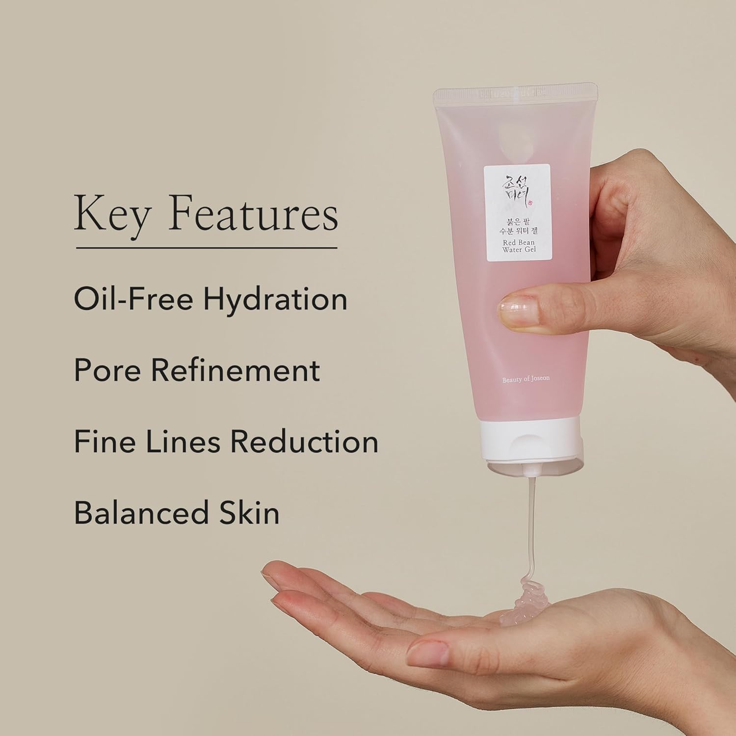 Beauty of Joseon Red Bean Water Gel – Hydrating Peptide Moisturizer for Acne-Prone & Dry Skin, Lightweight Korean Hydro Boost Cream, 100ml / 3.38 fl.oz Image