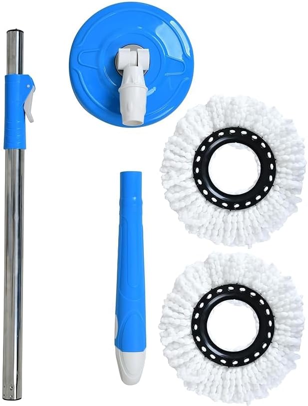 Rotate Stainless Steel Wringer Spin Mop Bucket System | Efficient Floor Cleaning with 360° Spin Technology | Durable & Easy to Use Image