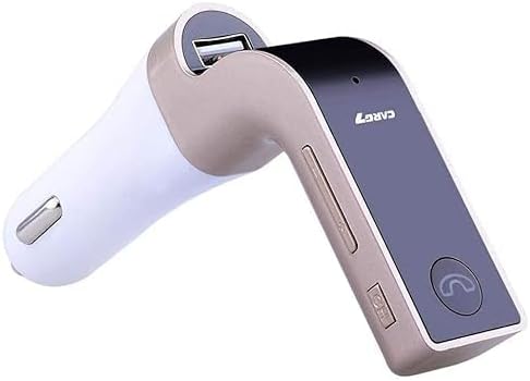 Car G7 LCD Bluetooth Car Charger FM Kit | MP3 Transmitter with USB & TF Card Slot | Hands-Free Calling | Compatible with All Android & iOS Devices | Golden Image