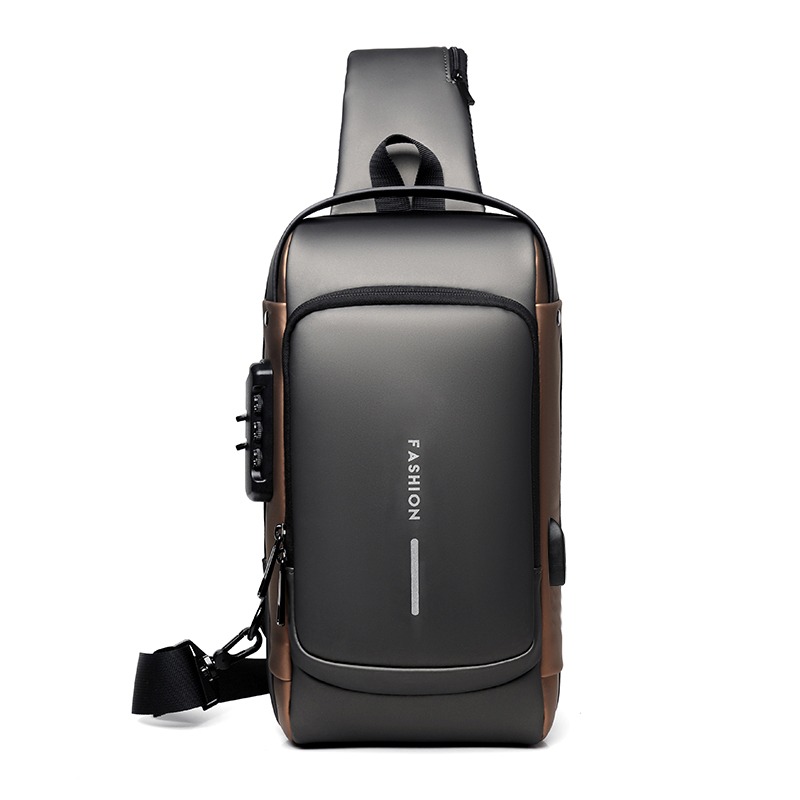 Men's Lightweight Multi-Functional Chest Bag | Fashionable Large Capacity Crossbody Shoulder Bag | Water-Proof Design Image