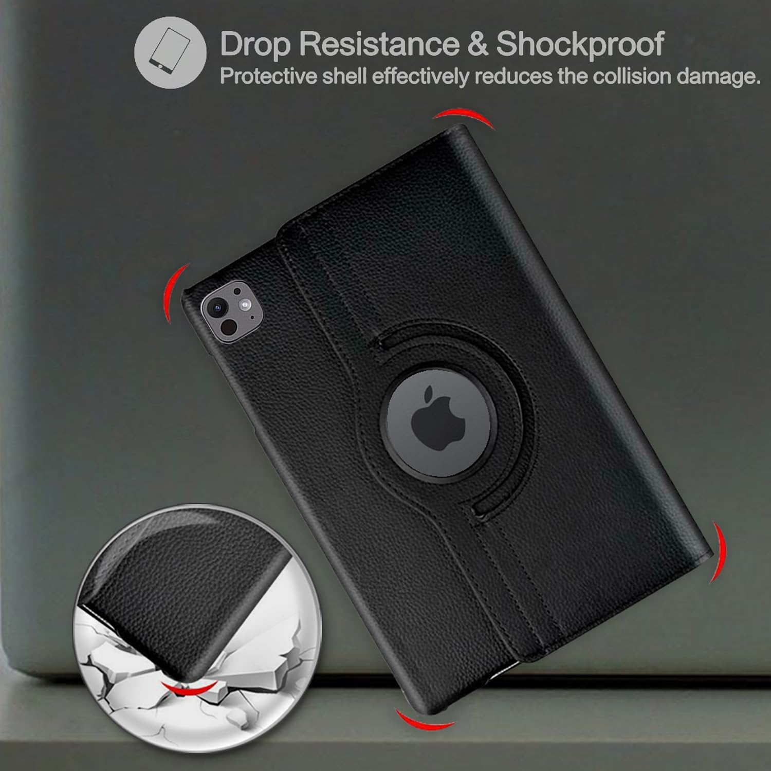 iPad Pro 11 2024 (M4) Case - 360° Rotating Smart Folio Cover with Auto Sleep/Wake & Multi-Angle Stand (Multi Colour) Image