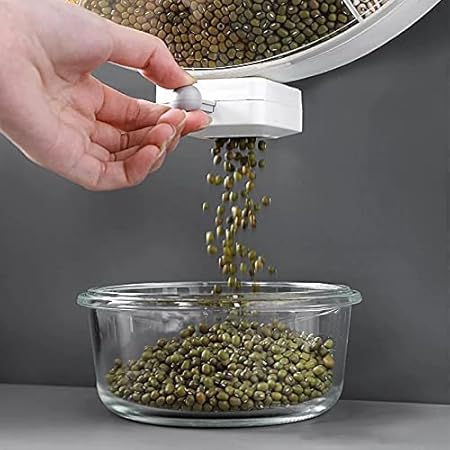 Wall-Mounted 6-Grid Dry Food Dispenser | Cereal, Rice, Candy, Coffee Bean, Snack, and Grain Storage Container Image