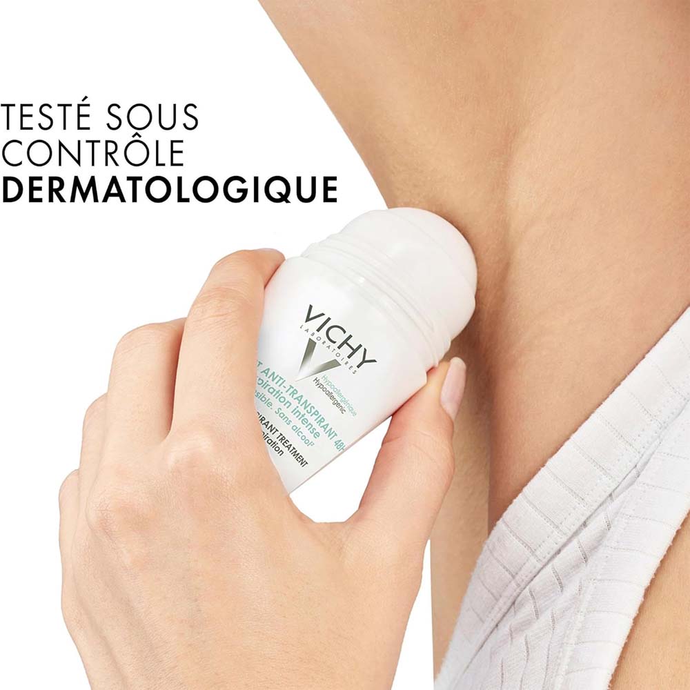 Vichy 48H Anti-Perspirant Deodorant - Intensive Treatment for Long-Lasting Protection & Freshness, 50ml Image