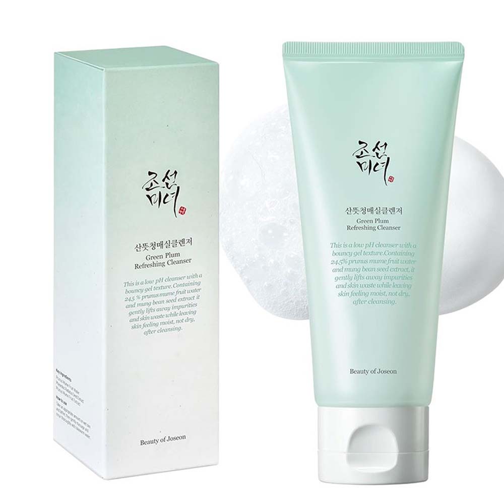 Beauty of Joseon Green Plum Refreshing Cleanser - 100ml Low pH Gel Face Wash with AHA & Green Plum Extract Image