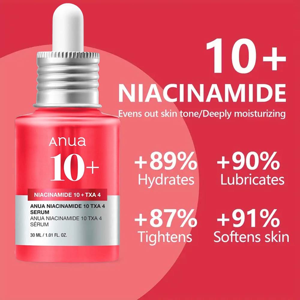 Anua Niacinamide 10% + TXA 4% Serum - 30ml Brightening, Pore Refining & Dark Spot Treatment for All Skin Types Image